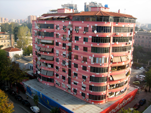 ALBANIA_TIRANA_PinkBuilding_500X375
