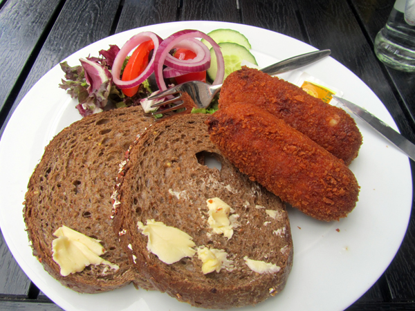 Broodje kroket Dutch junk food