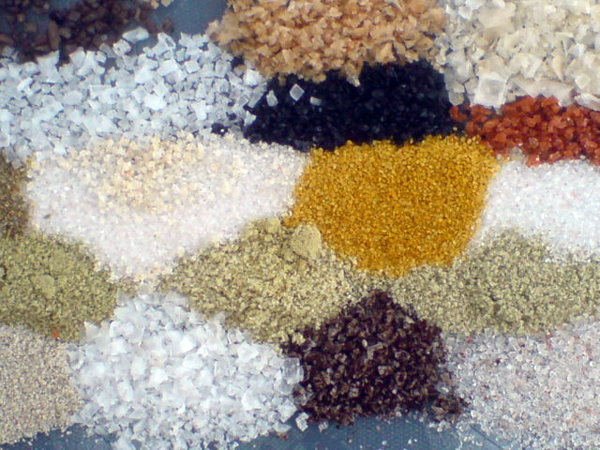 Salt varieties and colors The colors of salt